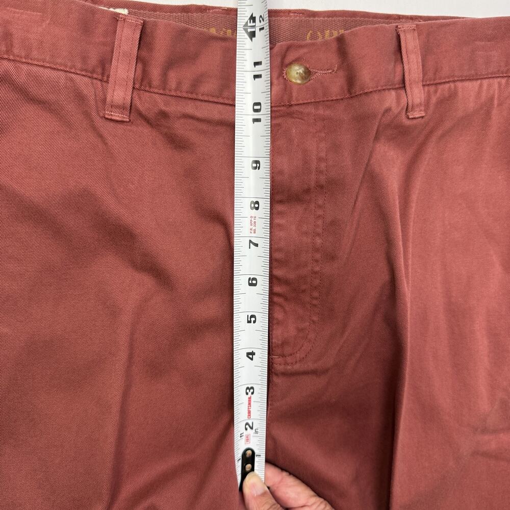 Orvis Pants Mens 34 Rust Surf Washed Cotton Chino Unfinished Hem Straight Leg - Picture 7 of 10